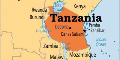 Карта дар-Эс-Салам Танзанія