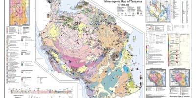 Геалогіі і мінеральным карце Танзаніі