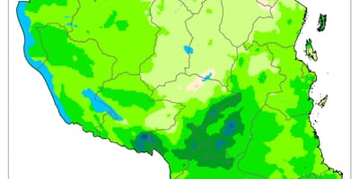 Карта клімат Танзаніі