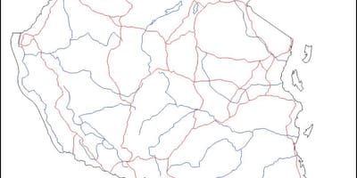 Пустая карта Танзаніі